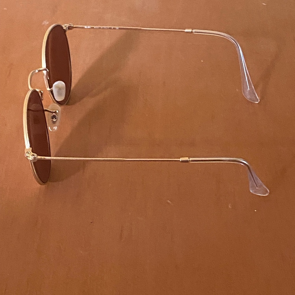 Ray-Ban Gold Frame Brown Lens Oval Sunglasses - Picture 3 of 12